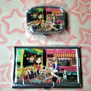 Nicole Lee Business Card Holder and Pill Case NWT